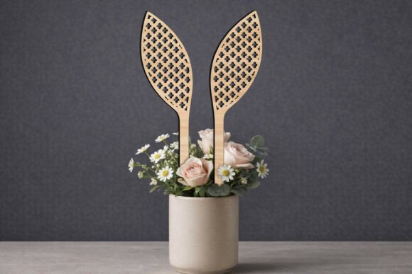 Download SVG Easter Bunny Ears Planter Cross Gift - Premium Resources