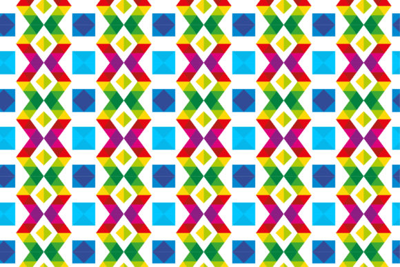 Download Mosaic Colorful X Cross Pattern - Premium Resources