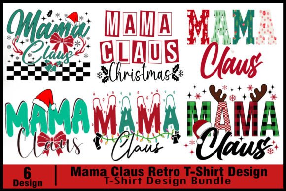 Download Mama Claus Retro Christmas Bundle - Retro christmas bundle Collection