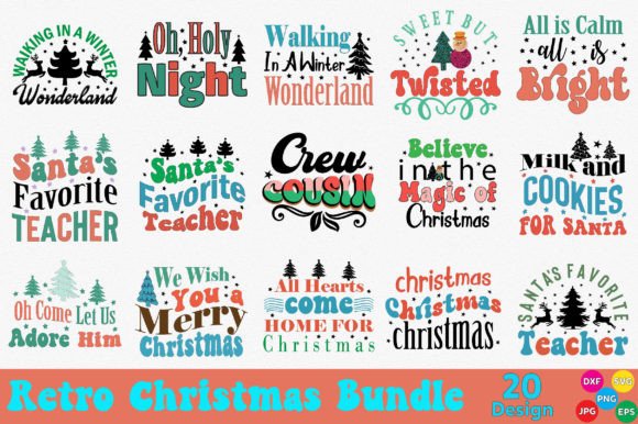 Download Retro Christmas Bundle - Retro christmas bundle Collection