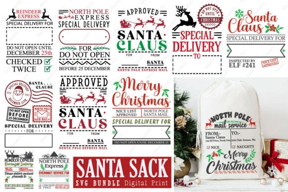 Download Santa Sack Svg Bundle - Premium Bundle