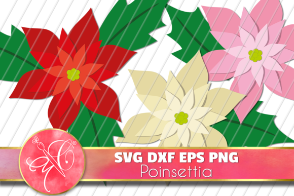 Download Christmas Flowers, Poinsettia SVG Files - Poinsettia svg Collection